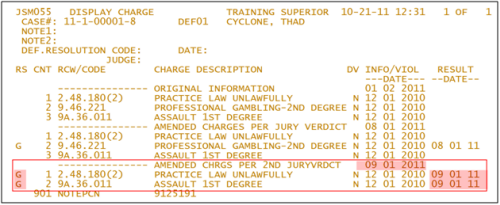 Image 2 - Charge Screen after second verdict