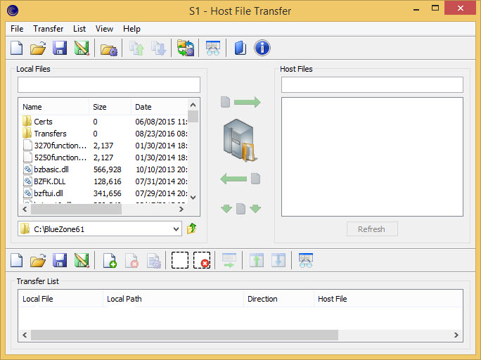 File Tranfer Initial Window