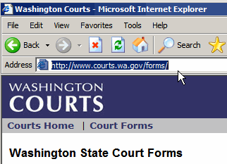 Copy Web site address