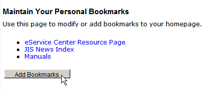 Maintain Bookmarks