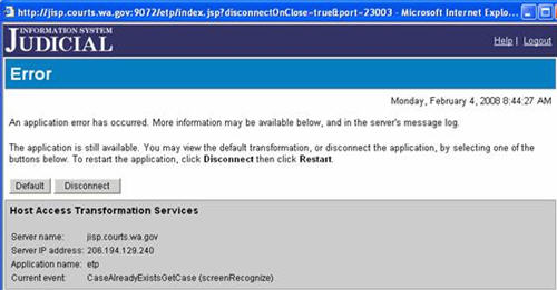 Error Message