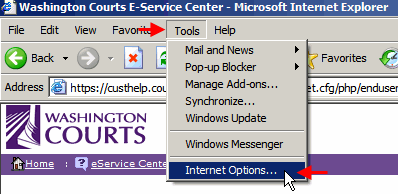 IE Tools Menu