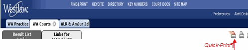 Westlaw QuickPrint
