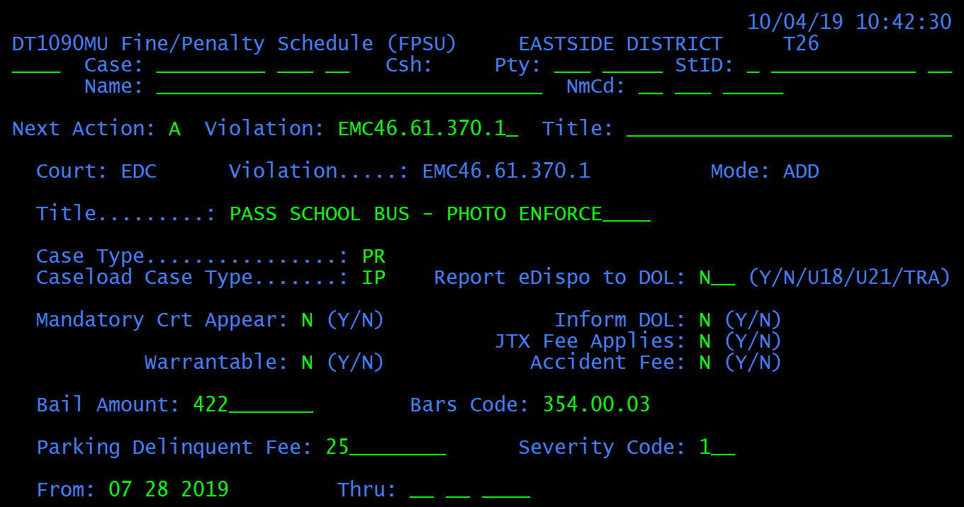 FPSU Example