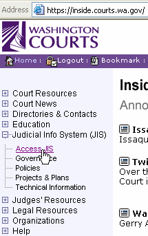 Access JIS Menu