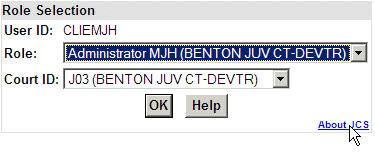JCS Role Selection Window
